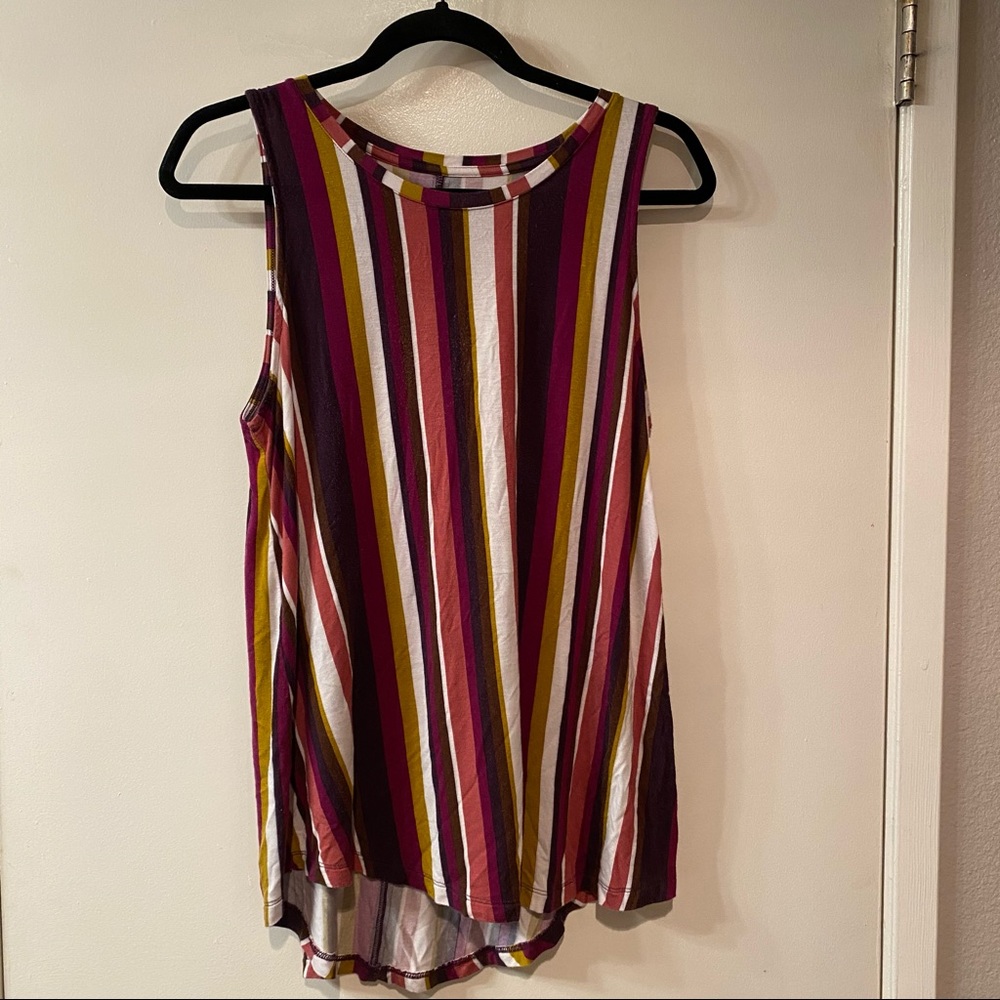 Apt. 9 Essentials Flowy High Low Stripe Tank Top